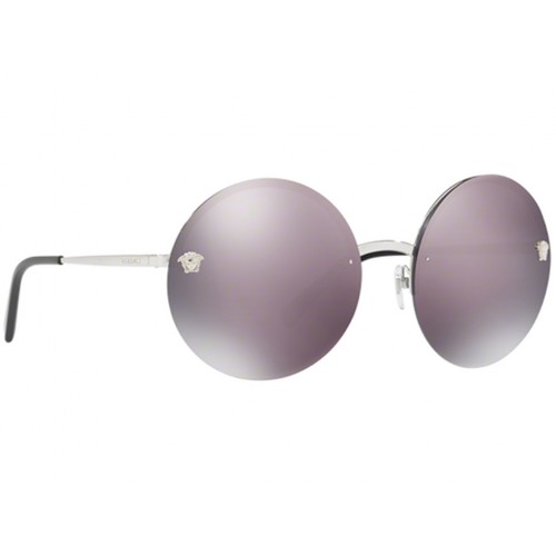 Γυαλιά ηλίου Versace Glam Medusa VE 2176 10005R Ασημί/Σκούρος Γκρι Ροζ Καθρέφτης (10005R) Πολυκαρβονικός 100% UV Προστασία