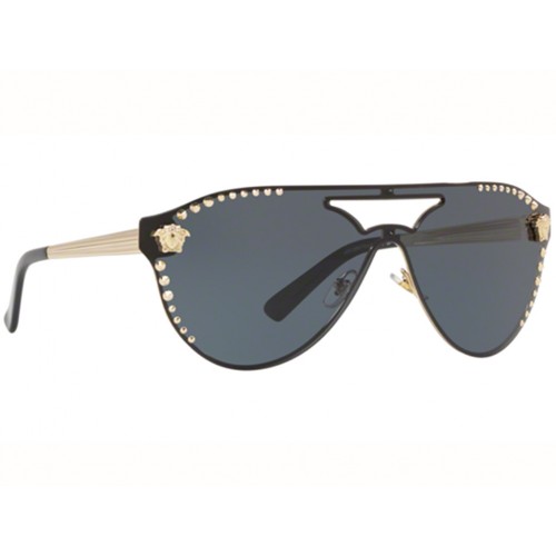 Γυαλιά ηλίου Versace VE 2161 1252/87 Ανοιχτό Χρυσό/Γκρι (1252/87) Πολυκαρβονικός 100% UV Προστασία