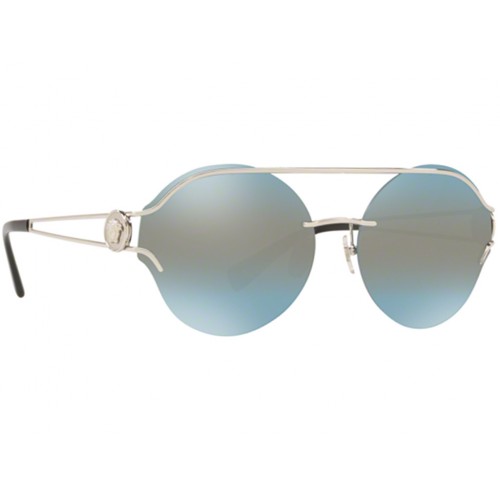 Γυαλιά ηλίου Versace VE 2184 1000/7C Ασημί/Μπλε Καθρέφτη (1000/7C) Πολυκαρβονικός 100% UV Προστασία