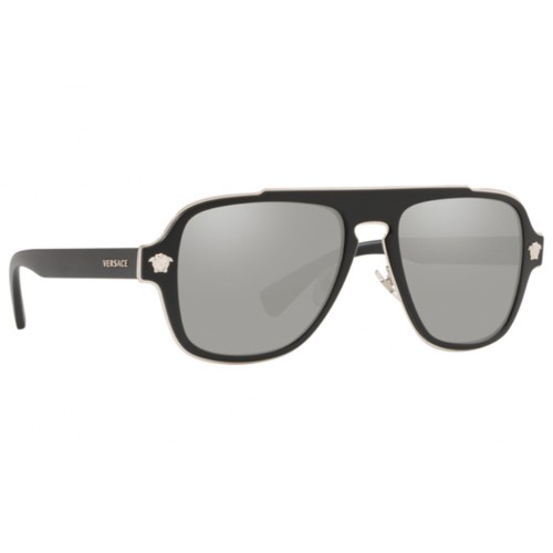 Γυαλιά ηλίου Versace VE 2199 1000/6G Ματ Μαύρο/Γκρι Καθρέφτης (1000/6G) Πολυκαρβονικός 100% UV Προστασία