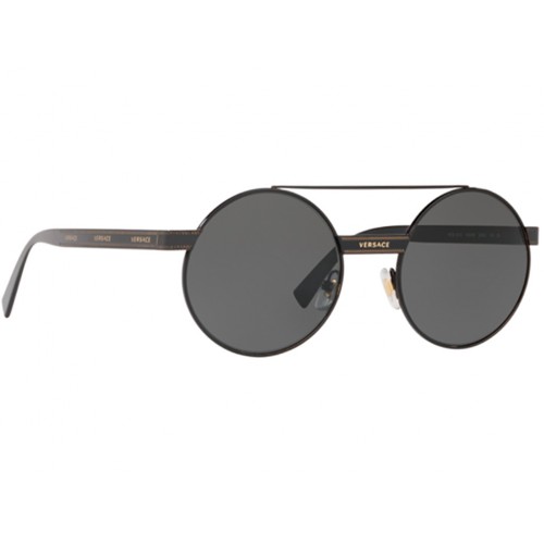 Γυαλιά ηλίου Versace VE 2210 1009/87 Μαύρο/Γκρι (1009/87) Πολυκαρβονικός 100% UV Προστασία