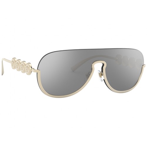 Γυαλιά ηλίου Versace VE 2215 1252/6G Ανοιχτό Χρυσό/Ανοιχτός Γκρι Ασημί Καθρέφτης