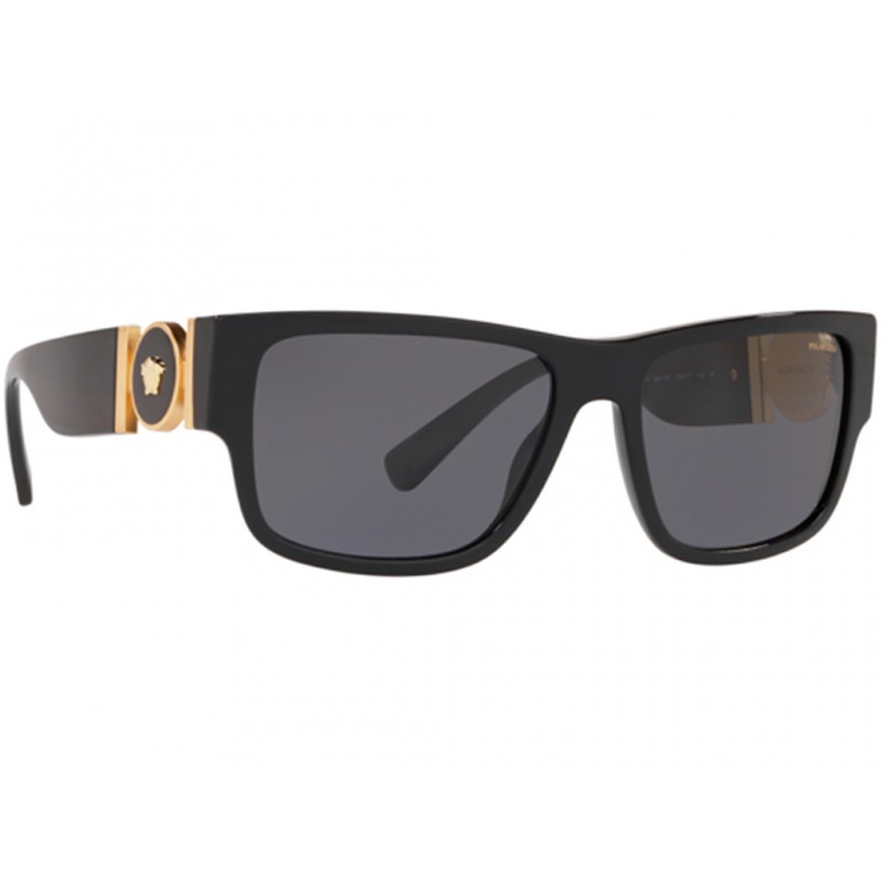 Γυαλιά ηλίου Versace VE 4369 GB1/81 Polarized Μαύρο/Γκρι (GB1/81) Πολυκαρβονικός 100% UV Προστασία-Polarized