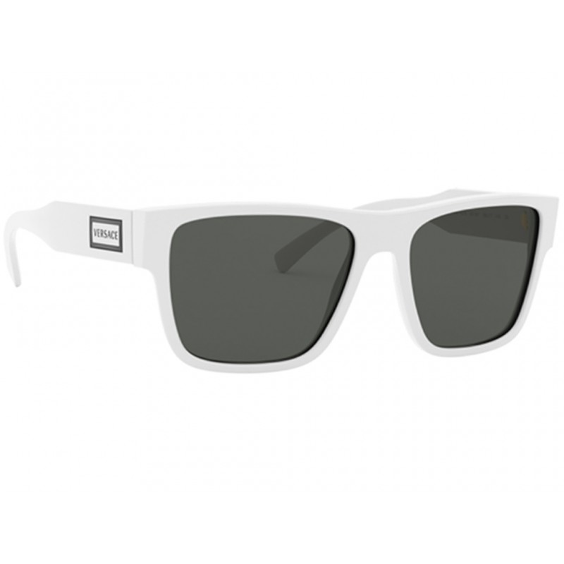 Γυαλιά ηλίου Versace VE 4379 401/87 Λευκό/Γκρι (401/87) Πολυκαρβονικός 100% UV Προστασία