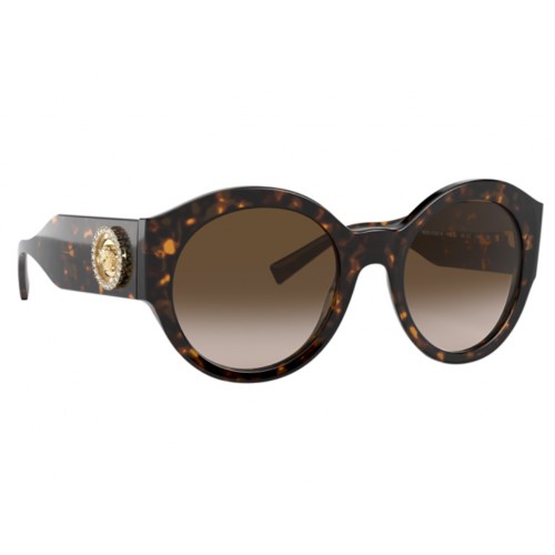Γυαλιά ηλίου Versace VE 4380B 108/13 Καφέ Ταρταρούγα/Καφέ Ντεγκραντέ (108/13) Πολυκαρβονικός 100% UV Προστασία