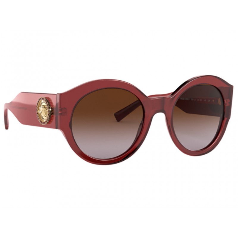 Γυαλιά ηλίου Versace VE 4380B 388/13 Κόκκινο/Καφέ Ντεγκραντέ (388/13) Πολυκαρβονικός 100% UV Προστασία