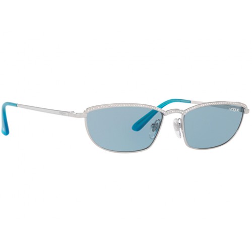 Γυαλιά ηλίου Vogue VO 4139SB 323/80 Ασημί/Ανοιχτό Μπλε (323/80) Πολυκαρβονικός 100% UV Προστασία