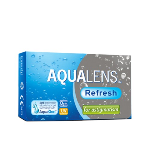 Aqualens Refresh For Astigmatism Μηνιαίοι Αστιγματικοί Φακοί Επαφής (3 φακοί)